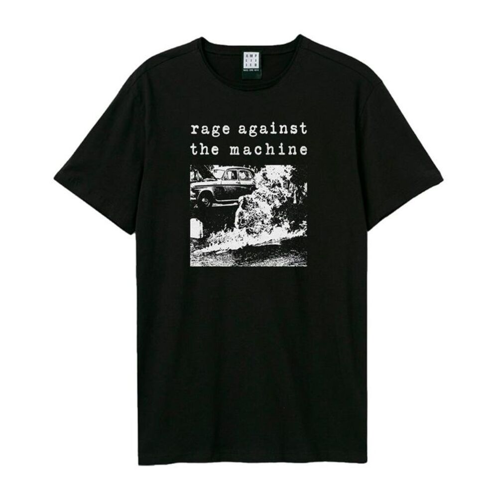 Rage Against the Machine Unisex Adult Monk Fire T-Shirt / Black